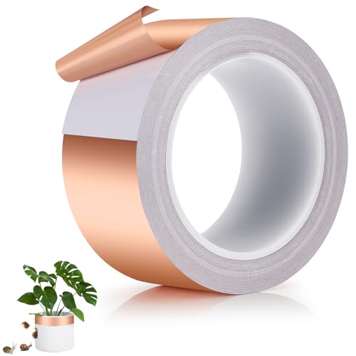 Kasanni Kupferband Gegen Schnecken 50mm X 20m Schneckenabwehr Beidseitig LeitfäHig Kupferband Schneckenschutz Hochbeet Kupferband Selbstklebend Schneckenband Kupfer Kupfer Klebeband Anti Schnecken Kasanni Kupferband Gegen Schnecken 50mm X 20m Schneckenabwehr Beidseitig LeitfäHig Kupferband Schneckenschutz Hochbeet Kupferband Selbstklebend Schneckenband Kupfer Kupfer Klebeband Anti Schnecken von Kasanni