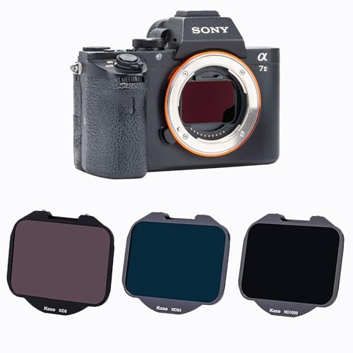 Kase 3-in-1 ND-Filter-Set zum Anklippen, ND8 + ND64 + ND1000 Graufilter für Sony E-Mount Vollformatkamera A7RV A7RIV A7RIII A7III A7SIII A7C FX3 Kase 3-in-1 ND-Filter-Set zum Anklippen, ND8 + ND64 + ND1000 Graufilter für Sony E-Mount Vollformatkamera A7RV A7RIV A7RIII A7III A7SIII A7C FX3 von Kase