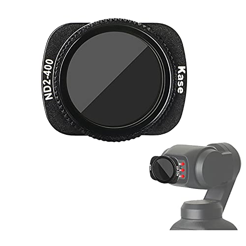 Kase Magnetischer Fader-ND-Filter ND2-ND400 für DJI Osmo Pocket 2/1 Kamera, variabler Graufilter ND2-400, verstellbar mit mehrschichtiger Beschichtung, optisches Glas von Kase