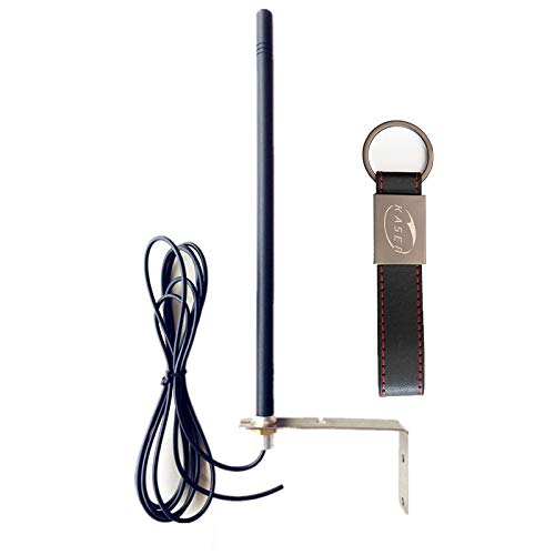 KASER Antenne Universal 433,92 MHz für Garagentor Automatische Tür Antenne für Empfänger und Automatisierung Komplett mit Halterung und Abgeschirmtes Kabel von Kaser