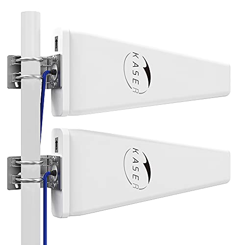 Kaser LPDA 5G 4G LTE-Antenne Mimo-Richtantenne für den Außenbereich 698-2700 | 3300–3800 MHz, 12 dBi, kompatibler 5G-4G-Router, N-SMA-Ausgang mit TS9-Adapter, inklusive verlustarmes Kabel 10M von Kaser