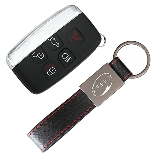 KASER Schlüssel Gehäuse Fernbedienung für Range Rover Autoschlüssel Funkschlüssel 5 Tasten für Jaguar Land Rover Evoque Sport LR4 Discovery TDV6 von Kaser