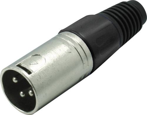 Kash 55002-S XLR-Steckverbinder Stecker, gerade Polzahl (num): 3 Schwarz 1St. von Kash