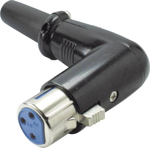 Kash 55026 XLR-Steckverbinder Kupplung, gewinkelt Polzahl (num): 3 Schwarz 1St. von Kash