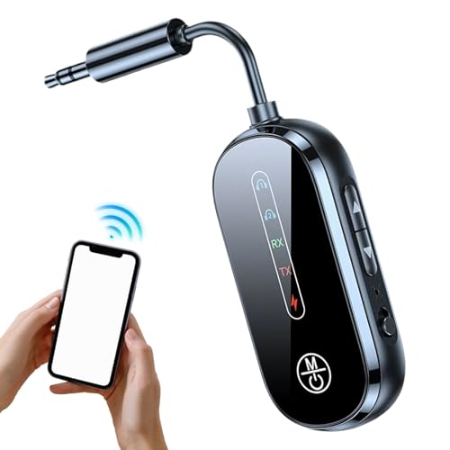 TV Funk-Sender - Kabelloser FM Sender - 2-in-1 Audio-Umwandler mit Digitaldisplay & 3.5mm-Anschluss für Gitarren Kopfhörer Computer LKWs Jugend-Smartphones Reisefahrzeuge Tablets Flugzeuge TV Funk-Sender - Kabelloser FM Sender - 2-in-1 Audio-Umwandler mit Digitaldisplay & 3.5mm-Anschluss für Gitarren Kopfhörer Computer LKWs Jugend-Smartphones Reisefahrzeuge Tablets Flugzeuge von Kasmole