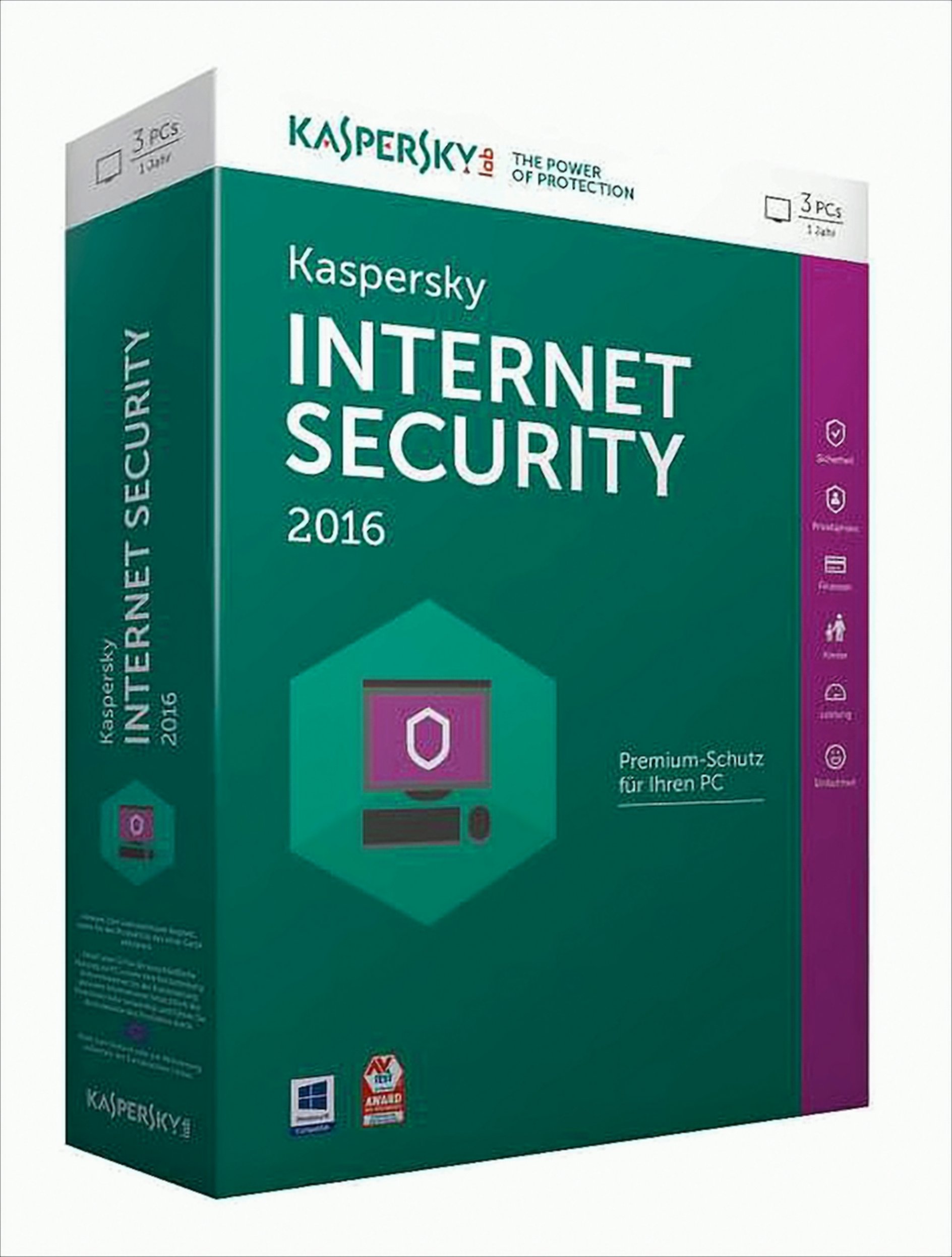 Kaspersky Internet Security 2016 3 Lizenzen von Kaspersky Lab