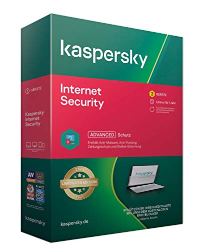 Kaspersky Internet Security 2021 | Limited Edition inkl. RFID Karte | 2 Geräte | 1 Jahr | Windows/Mac/Android | Aktivierungscode in Standardverpackung von Kaspersky Lab