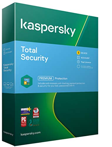 Kaspersky Total Security 2020 | 1 Gerät | 1 Jahr | Box | Installierbar in allen europäischen Sprachen|Standard|1 Gerät|1 Jahr|PC/Mac/Android/iOS|Download|Download von Kaspersky Lab