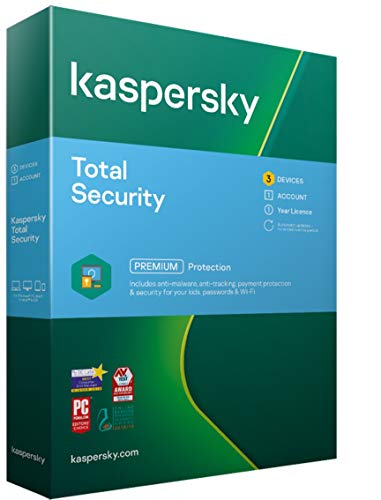 Kaspersky Total Security 2020 | 3 Geräte | 1 Jahr | Box | Installierbar in allen europäischen Sprachen|Standard|3 Geräte|1 Jahr|PC/Mac/Android/iOS|Download|Download von Kaspersky Lab