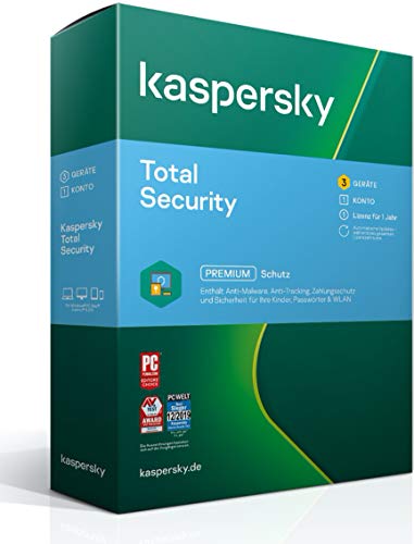Kaspersky Total Security 2022 | 3 Geräte | 1 Jahr | Windows/Mac/Android | Aktivierungscode in Standardverpackung von Kaspersky Lab
