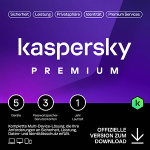 KASPERSKY Premium Sicherheitssoftware Vollversion (Download-Link) von Kaspersky