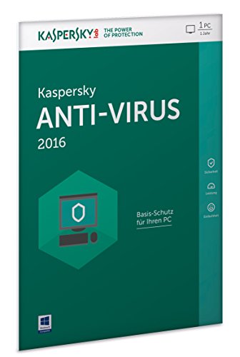 Kaspersky Anti-Virus 2016 - 1 PC / 1 Jahr (Frustfreie Verpackung) von Kaspersky