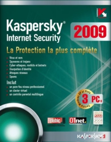 Kaspersky Internet Security 2009 (3 Postes / 1 An) von Kaspersky