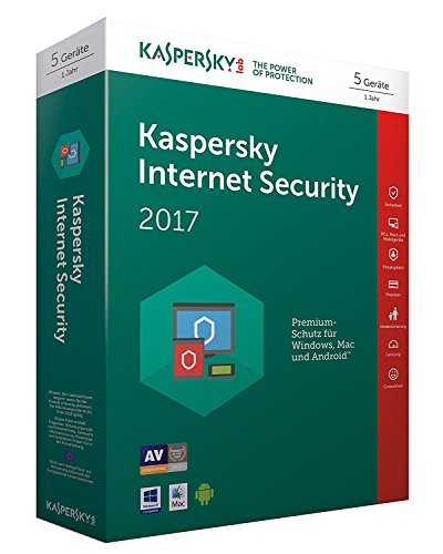 Kaspersky Internet Security 2017 | 5 Geräte | 1 Jahr | PC/Mac/Android | Download von Kaspersky