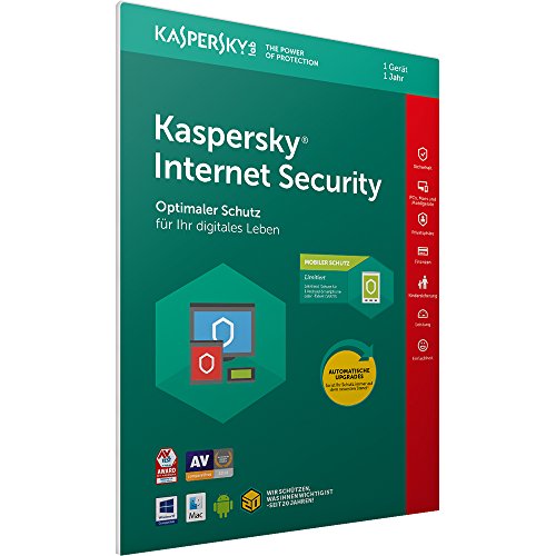 Kaspersky Internet Security 2018 Standard | 1 Gerät | 1 Jahr | Windows/Mac/Android + Mobiler Schutz | Download von Kaspersky