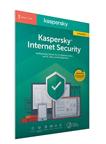 Kaspersky Internet Security 2020 Upgrade | 3 Geräte | 1 Jahr | Windows/Mac/Android | Aktivierungscode in frustfreier Verpackung von Kaspersky