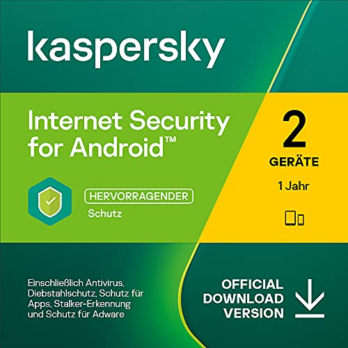 Kaspersky Internet Security for Android 2024 | 2 Geräte | 1 Jahr | Android | Aktivierungscode per Email von Kaspersky