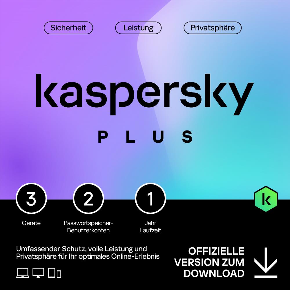 Kaspersky Plus (3 Devices - 1 Year) ESD von Kaspersky