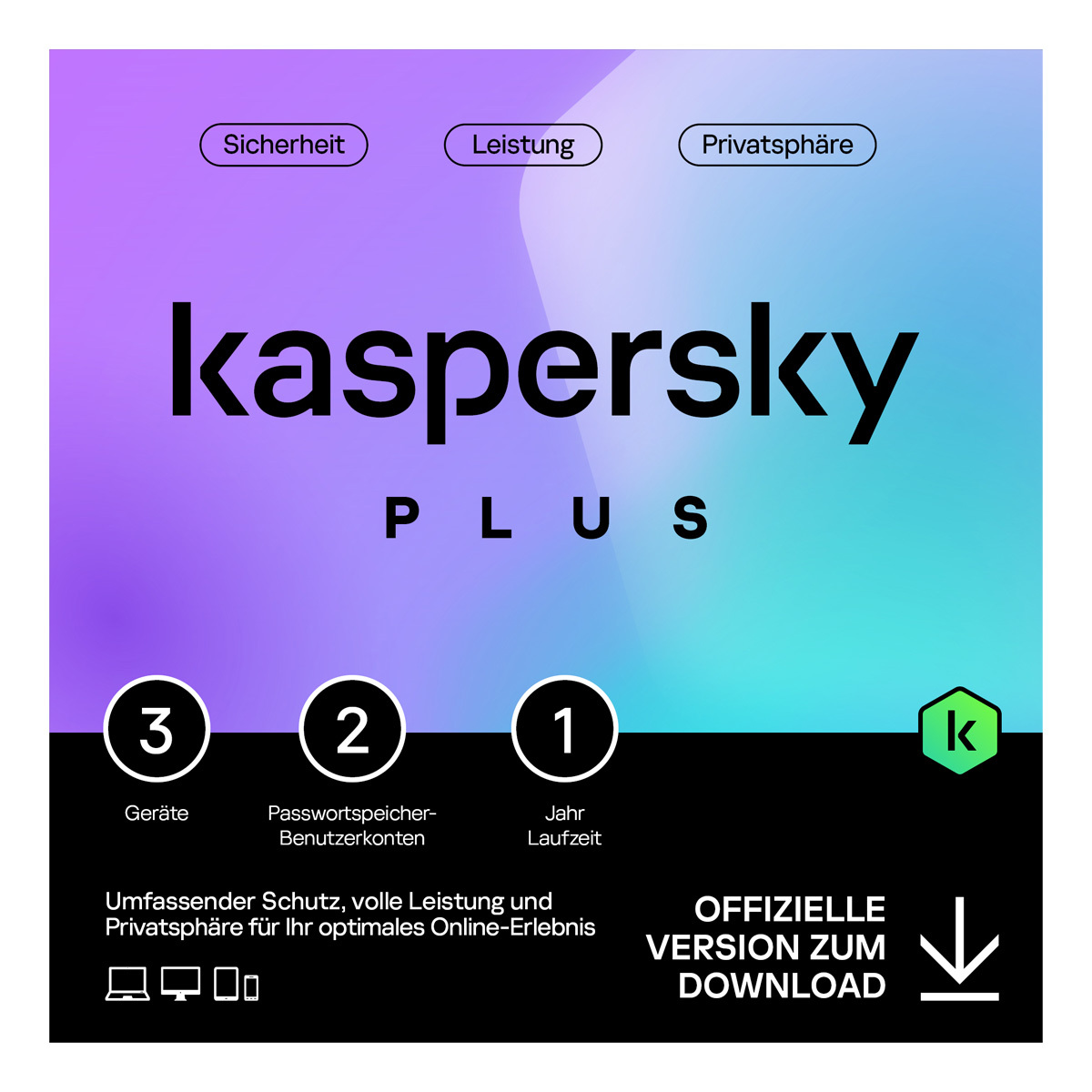 Kaspersky Plus Internet Security [3 Geräte - 1 Jahr] von Kaspersky