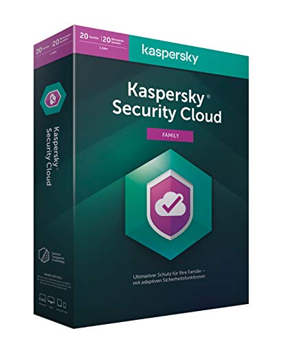 Kaspersky Security Cloud – Family Edition | 20 Geräte | 1 Jahr | Aktivierungscode in Standardverpackung von Kaspersky