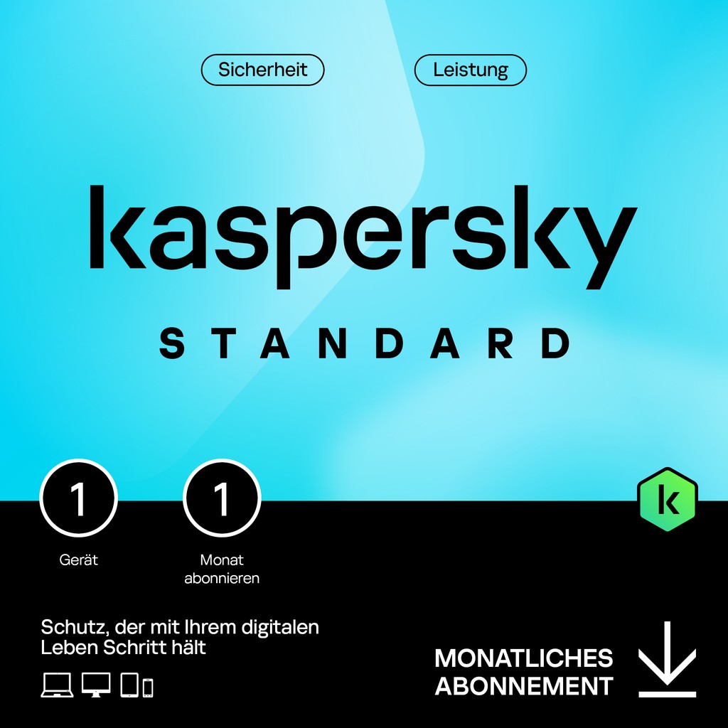 Kaspersky Standard - 1 Device. 1 Month - Subscription (ABO) - ESD-DownloadESD von Kaspersky