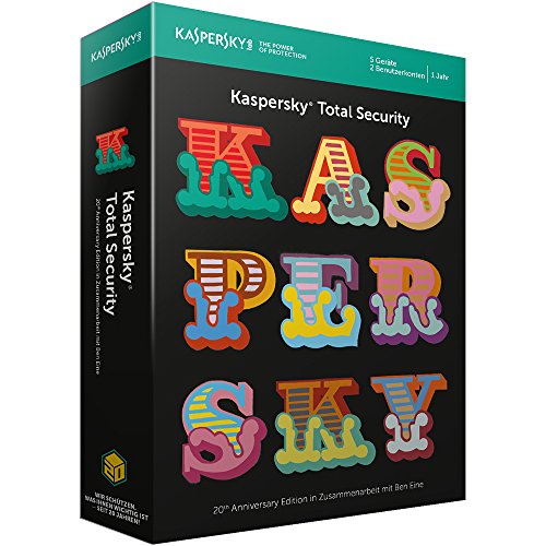 Kaspersky Total Security 2018 Standard | 5 Geräte | 1 Jahr | 20th Anniversary Edition | Windows/Mac/Android | Download von Kaspersky