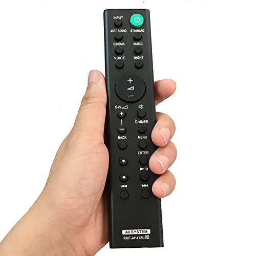 Ersatz-Fernbedienung RMT-AH412U kompatibel für Sony 5.1ch Home Cinema Soundbar HT-S20R SS-S20R SA-WS20R SS-SS20R SS-SS700RF von Kassionel
