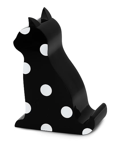 kate spade new york Acryl-Handy-Ständer, Handy-Halterung für Schreibtisch, schwarze Katze (Bildpunkt) von Kate Spade New York