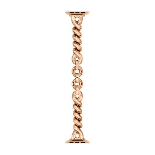 Kate Spade New York Damen-Designer-Armband aus Edelstahl für Apple Watch®, 38/40/41/42/44/45 mm (Modell: KSS0200E), rose gold, Einheitsgröße von Kate Spade New York