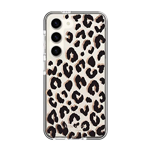 Kate Spade New York Defensive Hartschalenhülle kompatibel mit Samsung Galaxy S23, Schwarz von Kate Spade New York
