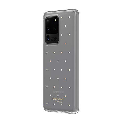kate spade new york KSSA-061-PDGPC Hartschalen-Schutzhülle für Samsung Galaxy S20 (gepunktet, Edelsteine, Perlen) von Kate Spade New York