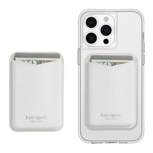 Kate Spade New York Magnetkartenhalter - Kompatibel mit MagSafe - Weißer Glitzer Kate Spade New York Magnetkartenhalter - Kompatibel mit MagSafe - Weißer Glitzer von Kate Spade New York