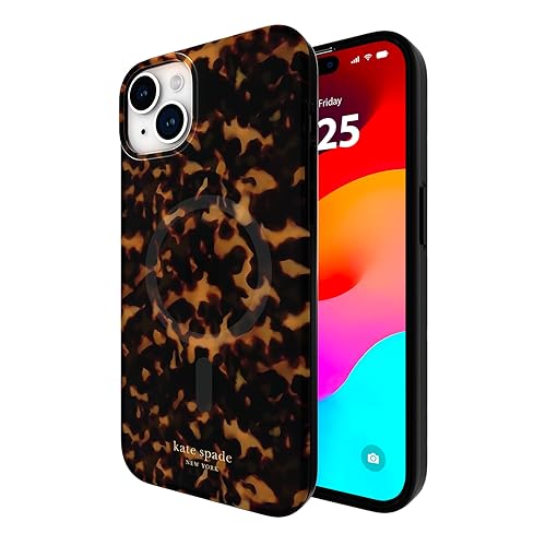 Kate Spade New York Schutzhülle für iPhone 15 Plus, kompatibel mit MagSafe – Schildpatt Kate Spade New York Schutzhülle für iPhone 15 Plus, kompatibel mit MagSafe – Schildpatt von Kate Spade New York