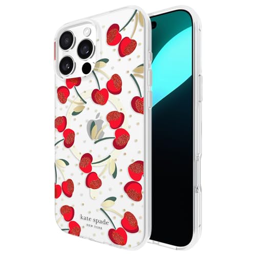 Kate Spade New York Schutzhülle für iPhone 16 Pro Max – kompatibel mit MagSafe – Designer-Handyhülle – Cherry Dot Gems Kate Spade New York Schutzhülle für iPhone 16 Pro Max – kompatibel mit MagSafe – Designer-Handyhülle – Cherry Dot Gems von Kate Spade New York