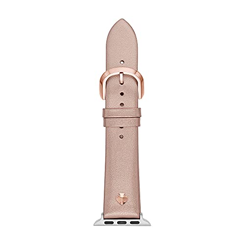 Kate Spade New York roségoldenes Leder 38 mm iOS Watch® Armbänder von Kate Spade New York