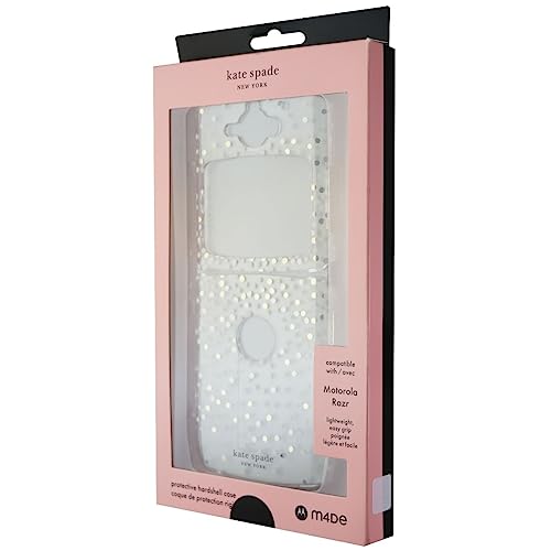 Kate Spade Protective Hardshell Case for Motorola Razr (2019) - Clear/Disco Dots von Kate Spade New York