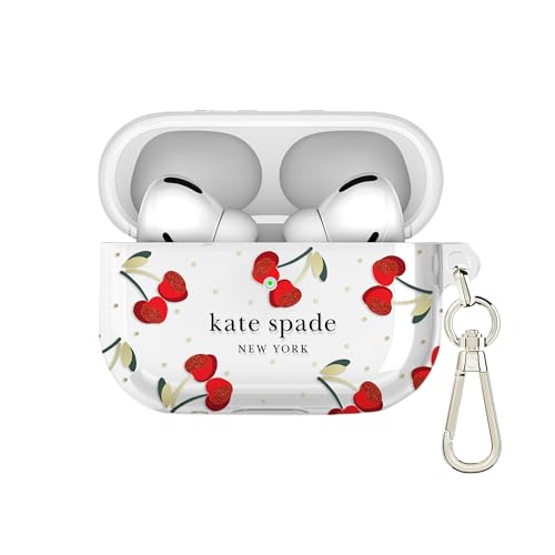 kate spade new york AirPods Pro Schutzhülle mit Schlüsselring - Cherry Dot Kompatibel mit AirPods Pro 2nd / 1st Generation kate spade new york AirPods Pro Schutzhülle mit Schlüsselring - Cherry Dot Kompatibel mit AirPods Pro 2nd / 1st Generation von Kate Spade New York