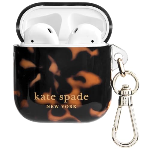 kate spade new york AirPods Schutzhülle mit Schlüsselring - Schildpatt Kompatibel mit AirPods 2nd / 1st Generation kate spade new york AirPods Schutzhülle mit Schlüsselring - Schildpatt Kompatibel mit AirPods 2nd / 1st Generation von Kate Spade New York
