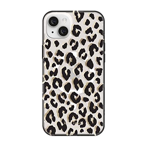 kate spade new york Hartschalen-Schutzhülle kompatibel mit MagSafe für Apple iPhone 14 Max - City Leopard Black [KSIPH-236-CTLB] von Kate Spade New York