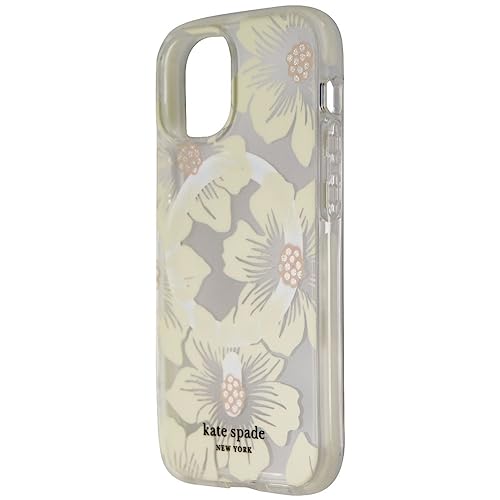 kate spade new york Protective Hardshell Case for iPhone 13 Mini - Hollyhock Floral Clear von Kate Spade New York