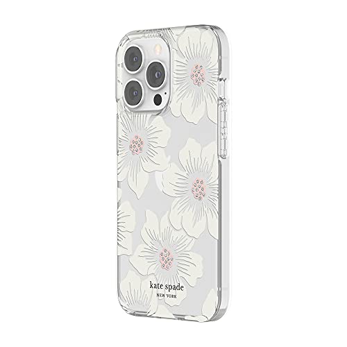 kate spade new york Protective Hardshell Case for iPhone 13 Pro - Hollyhock Floral Clear von Kate Spade New York