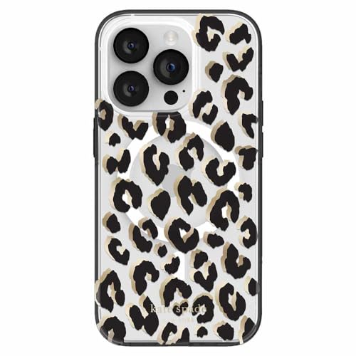 kate spade new york Schutzhülle für Apple iPhone 14 Pro - City Leopard Schwarz [KSIPH-235-CTLB] von Kate Spade New York