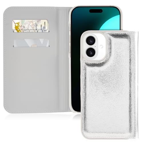 kate spade new york Schutzhülle für iPhone 16 Plus, kompatibel mit kabellosem Laden, Designer-Handyhülle, Metallic-Silber kate spade new york Schutzhülle für iPhone 16 Plus, kompatibel mit kabellosem Laden, Designer-Handyhülle, Metallic-Silber von Kate Spade New York