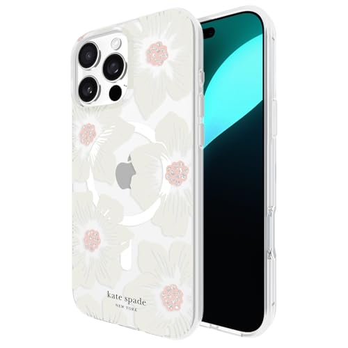 kate spade new york Schutzhülle für iPhone 16 Pro Max – kompatibel mit MagSafe – Designer-Handyhülle – Hollyhock Cream Floral kate spade new york Schutzhülle für iPhone 16 Pro Max – kompatibel mit MagSafe – Designer-Handyhülle – Hollyhock Cream Floral von Kate Spade New York