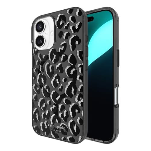 kate spade new york iPhone 16 Hülle - Kompatibel mit MagSafe - Designer Handyhülle - City Leopard Schwarz kate spade new york iPhone 16 Hülle - Kompatibel mit MagSafe - Designer Handyhülle - City Leopard Schwarz von Kate Spade New York