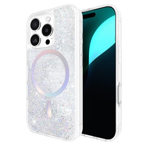 kate spade new york iPhone 16 Pro Hülle - Kompatibel mit MagSafe - Designer Handyhülle - Flüssiger Glitzer Schillernd kate spade new york iPhone 16 Pro Hülle - Kompatibel mit MagSafe - Designer Handyhülle - Flüssiger Glitzer Schillernd von Kate Spade New York