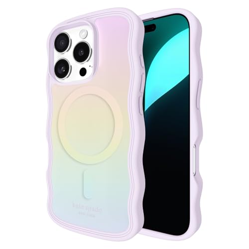 Kate Spade New York iPhone 16 Pro Hülle - Kompatibel mit MagSafe - Designer Handyhülle - Wellenförmiger Opal Irisierend Kate Spade New York iPhone 16 Pro Hülle - Kompatibel mit MagSafe - Designer Handyhülle - Wellenförmiger Opal Irisierend von Kate Spade New York