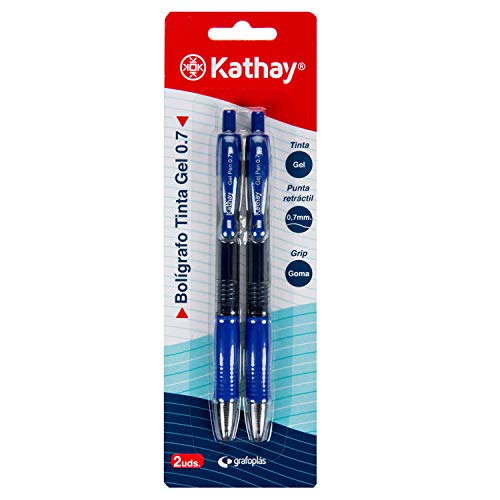 Kathay 86210430 Öl-Tintenroller, blau, Spitze 1 mm, ideal für Büro von Kathay