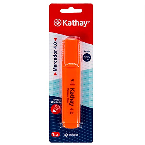 Kathay 86211852 Leuchtmarker, orange, abgeschrägte Spitze, 4 mm von Kathay