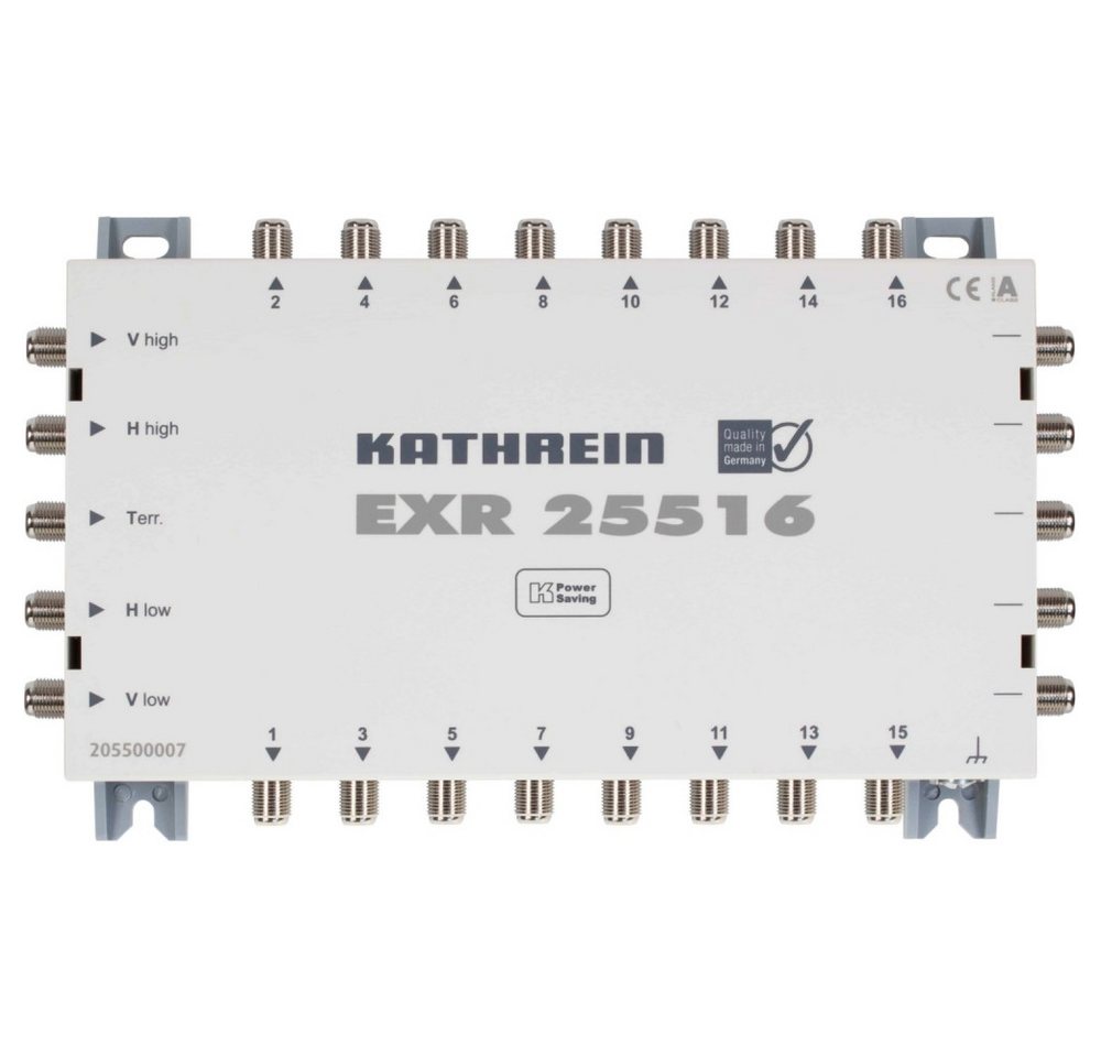 Kathrein Audio / Video Matrix-Switch Kathrein EXR 25516 Multischalter für 16 Teilnehmer., Effizientes Stromsparkonzept von Kathrein